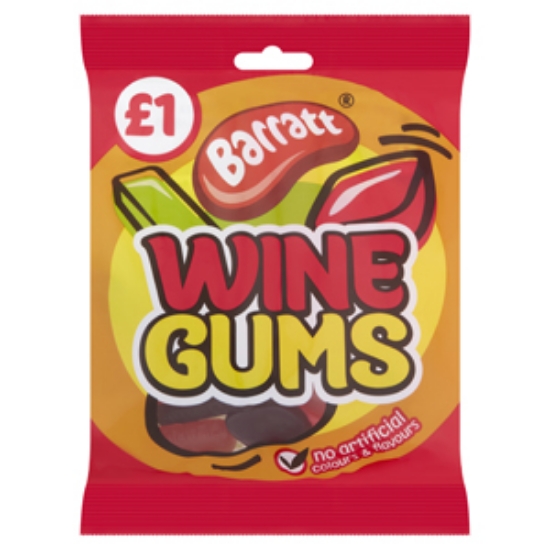 Picture of Bags Wine Gums 80g PM £1 x20 Barratts